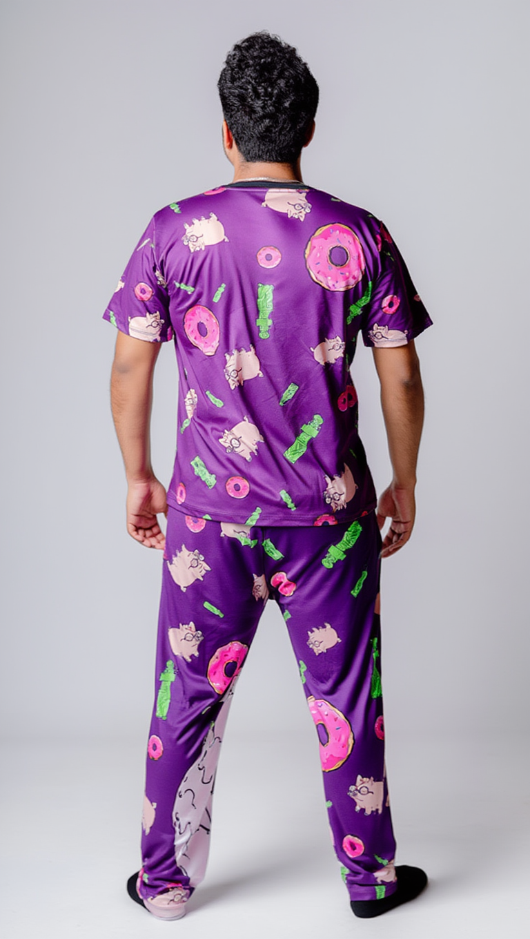 Pijama Caballero Manga Corta – Set Completo LÚA