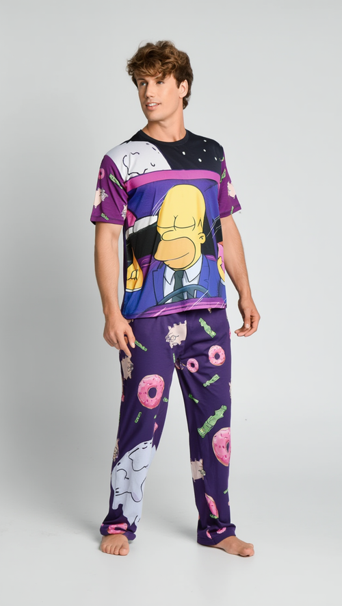 Pijama Caballero Manga Corta – Set Completo LÚA